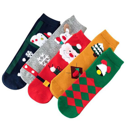 جوراب های مناسب کریسمس,جوراب با طرح کریسمس