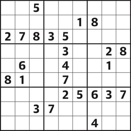 sudoku puzzle02 2 جدول سودوکو چیست؟ چند نمونه جدول سودوکو