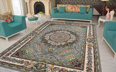turquoise1 carpet set10 راهنمای ست فرش فیروزه ای + عکس