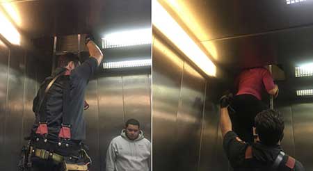 %name اقدامات هنگام گیر کردن در آسانسور
