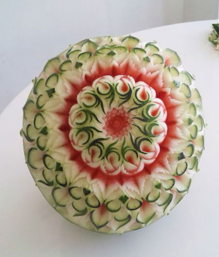 حکاکی روی هندوانه,طراحی هندوانه