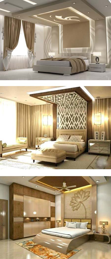 bedroom false ceiling 12 ایده هایی زیبا برای کناف اتاق خواب