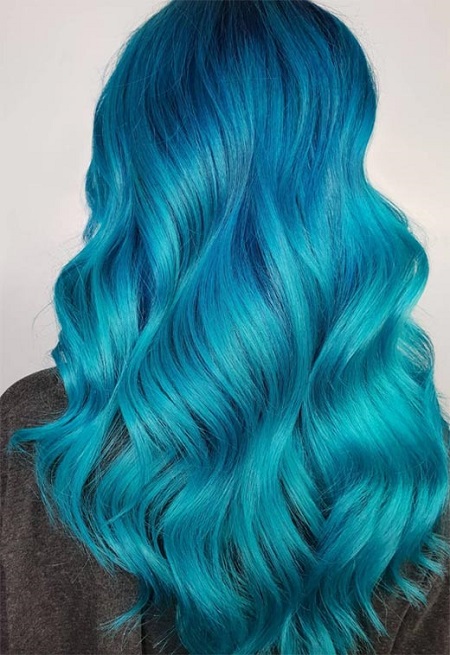 blue hair color 07 رنگ مو آبی را چطور ترکیب کنیم
