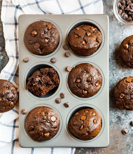 chocolate muffins recipe 05 طرز تهیه انواع مافین شکلاتی
