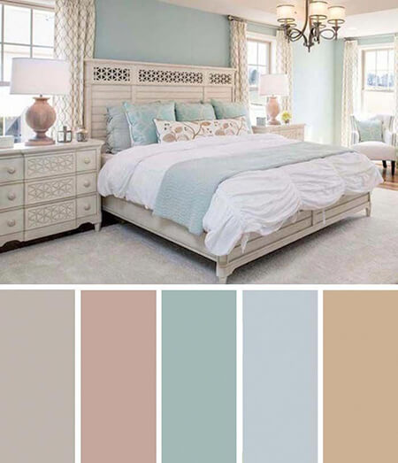 color1 room4 بهترین رنگ اتاق خواب
